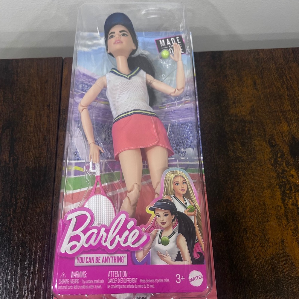 Barbie Made to Move Tennis Player Doll HKT73 You Can Be Anything Mattel New